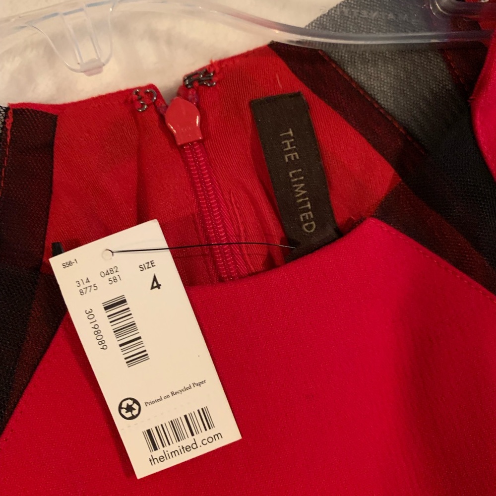 NWT The Limited red fitted dress - Picture 2 of 9
